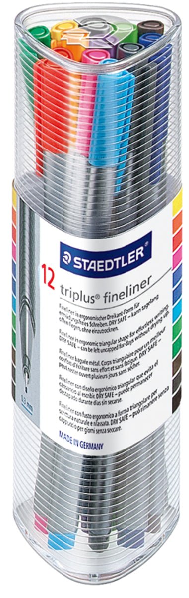 Staedtler Triplus Fineliner Tub 12 - theartshop.com.au