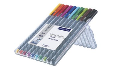 Staedtler Triplus Fineliner Wallet 10 - theartshop.com.au