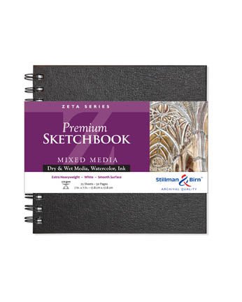 Stillman & Birn Zeta Wirebound 270gsm 50 Pages 7 x7" - theartshop.com.au