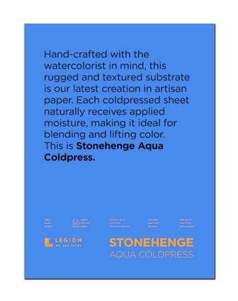 Stonehenge Aqua Block 300gsm 12 x 16" Cold Pressed - theartshop.com.au