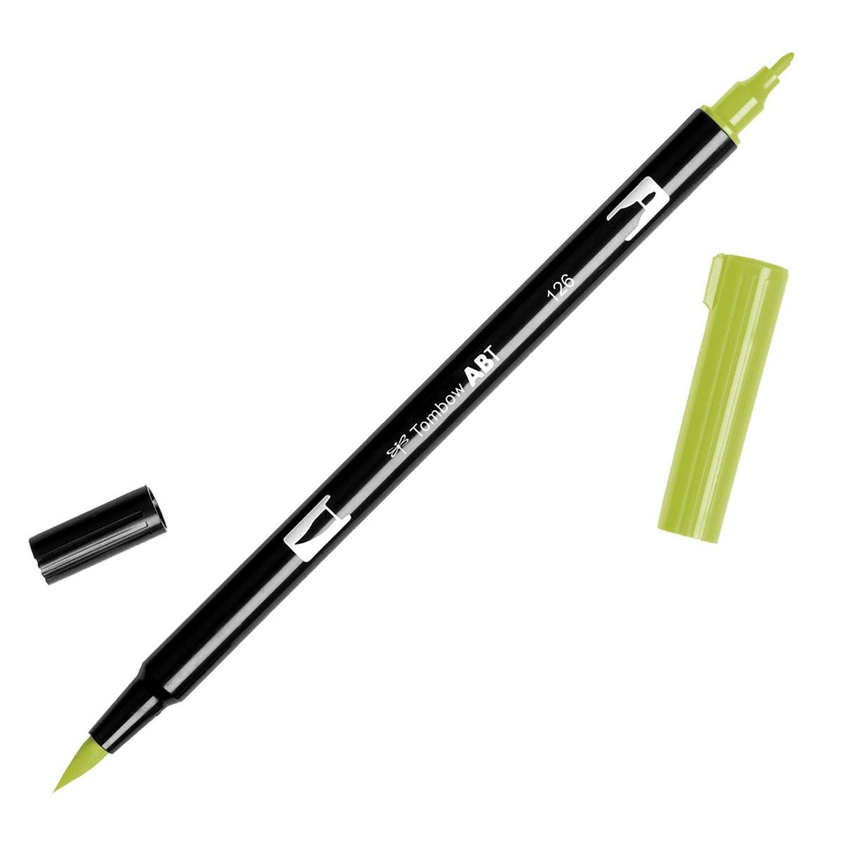 Tombow Dual Brush Pen 126 Light Olive - theartshop.com.au