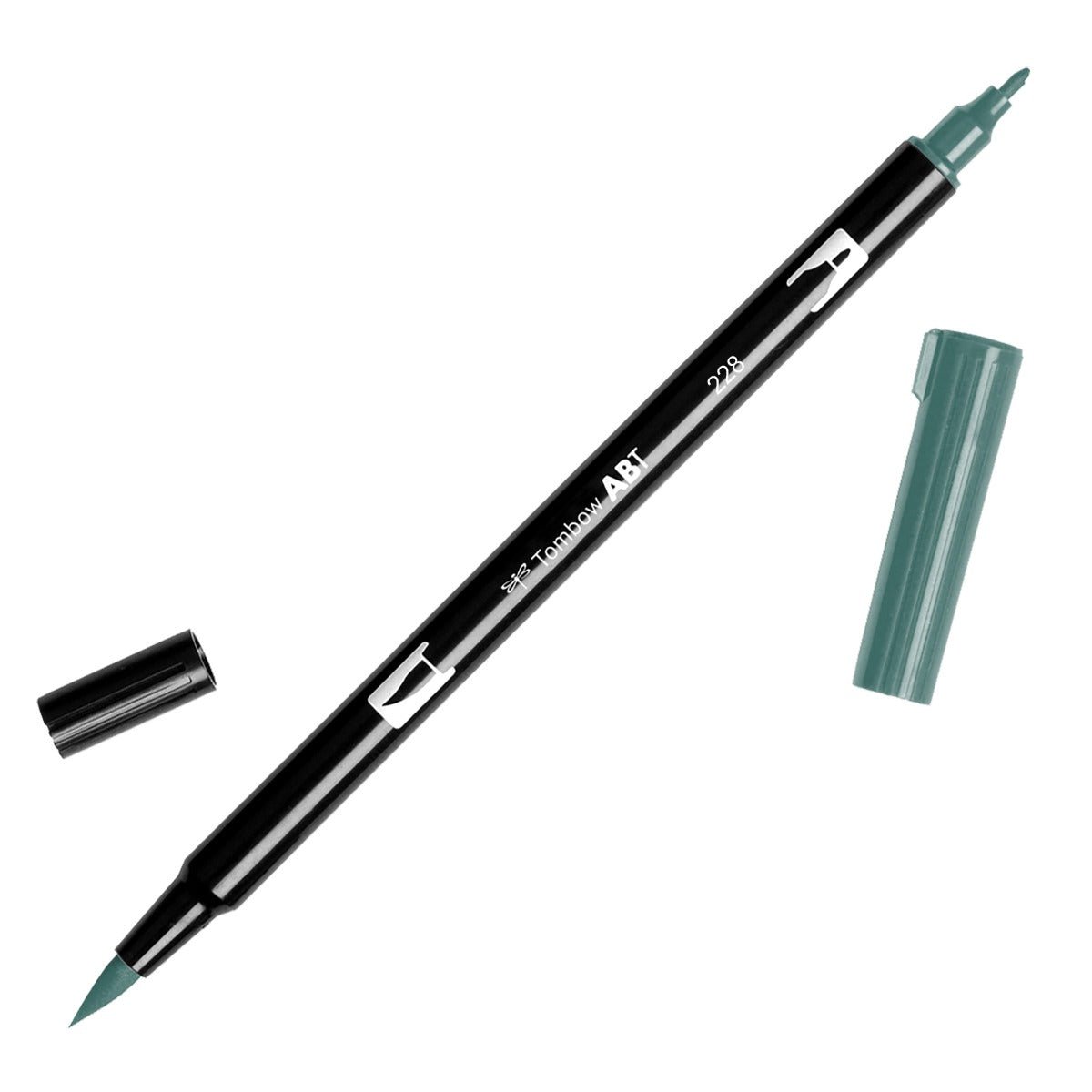 Tombow Dual Brush Pen 228 Gray Green - theartshop.com.au