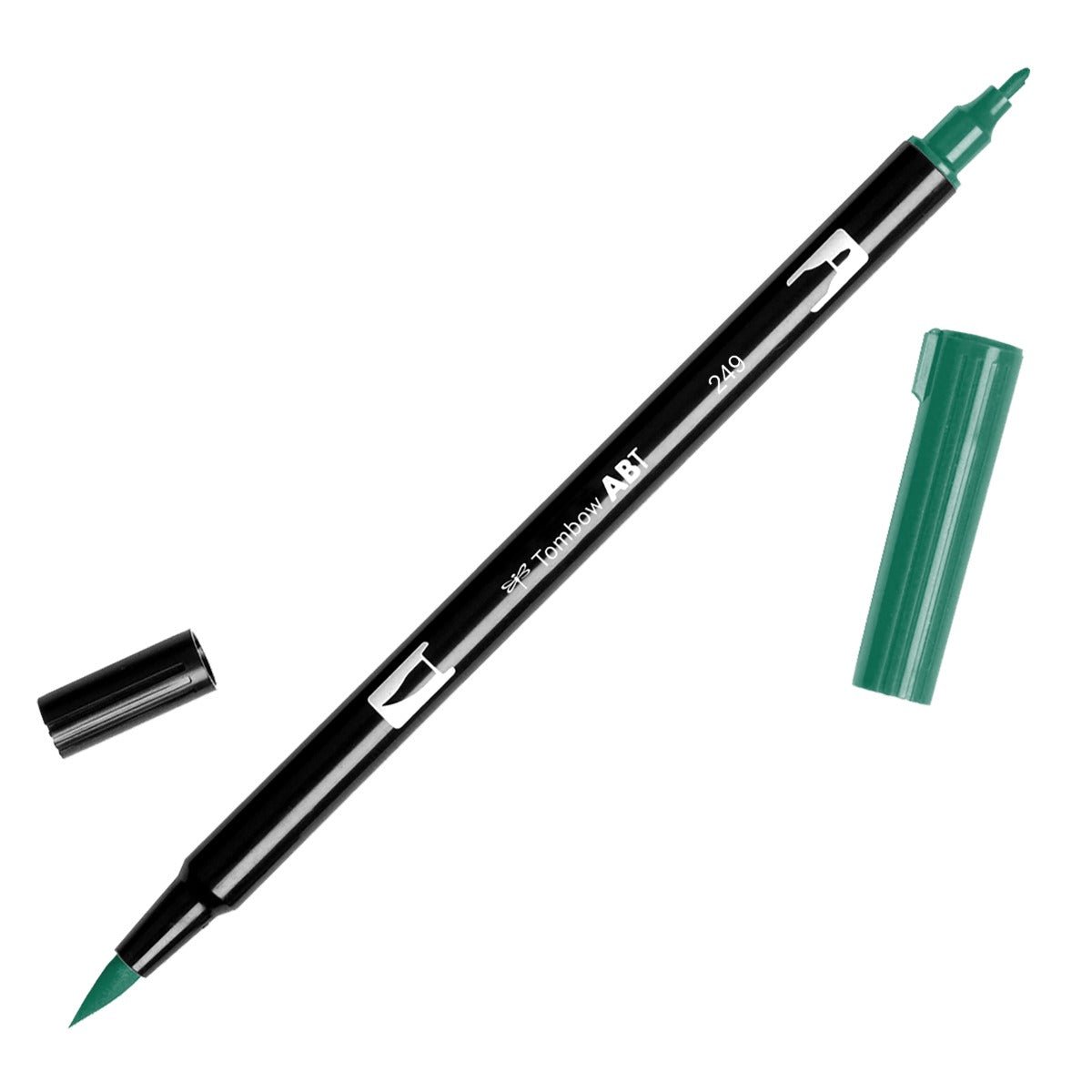 Tombow Dual Brush Pen 249 Hunter Green - theartshop.com.au