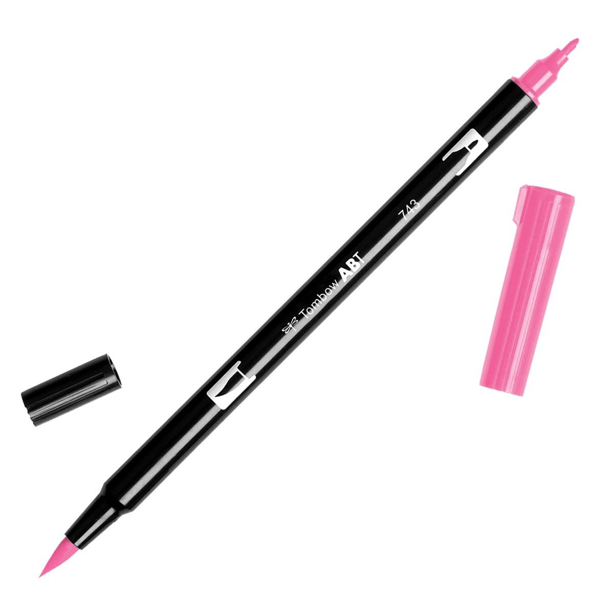 Tombow Dual Brush Pen 743 Hot Pink - theartshop.com.au