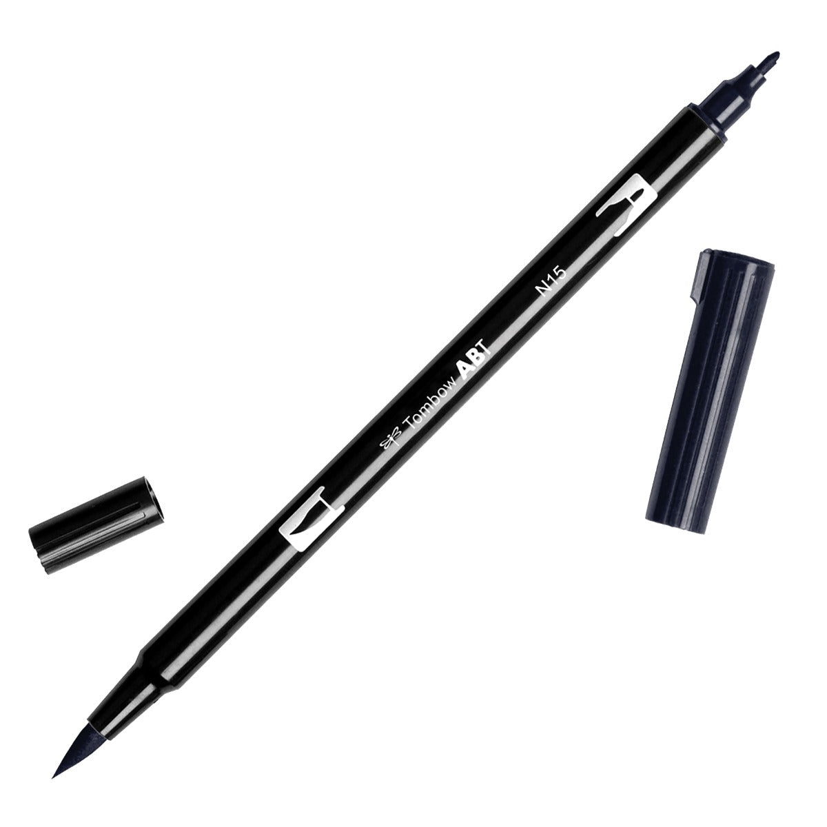 Tombow Dual Brush Pen N15 Black - theartshop.com.au