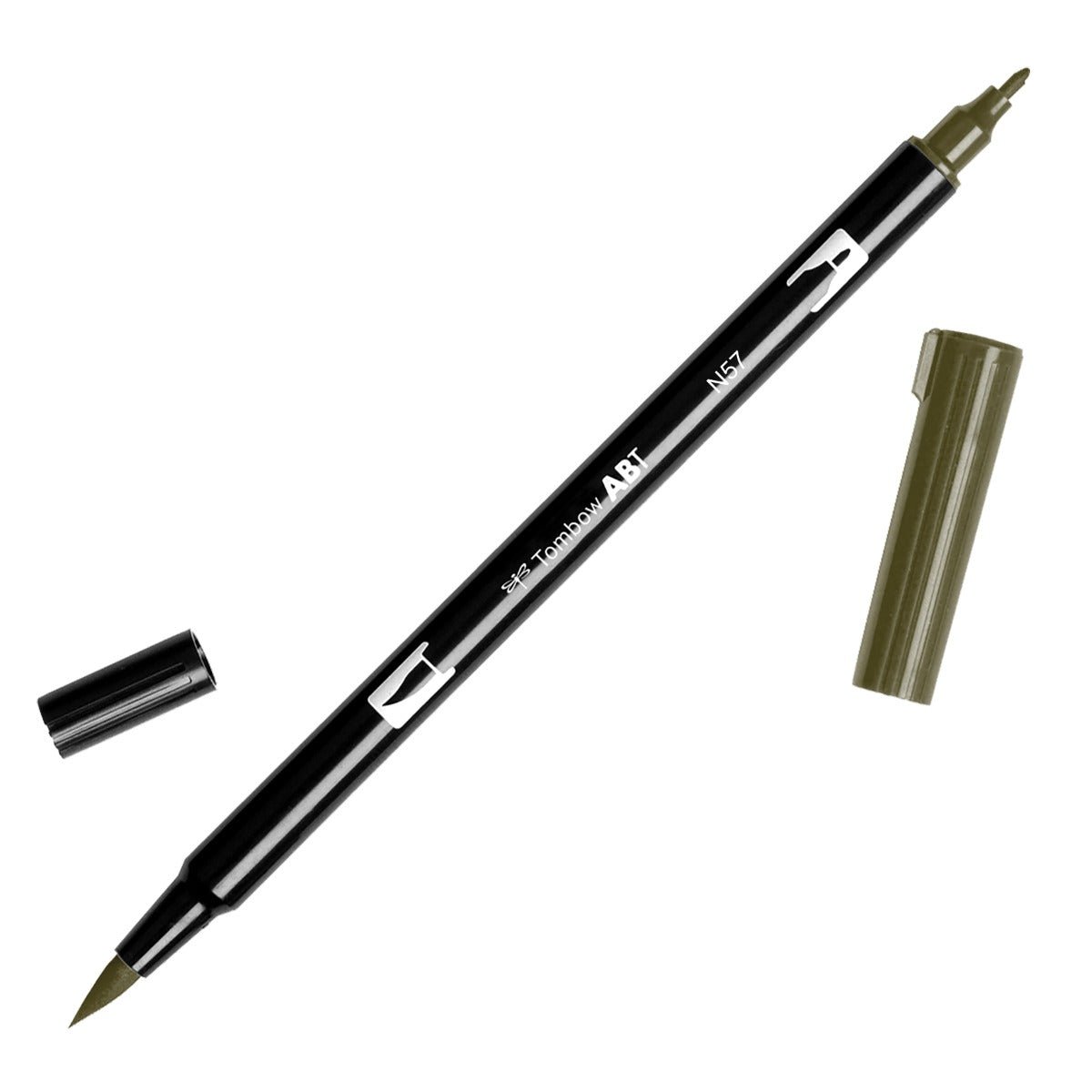 Tombow Dual Brush Pen N57 Warm Gray 5 - theartshop.com.au