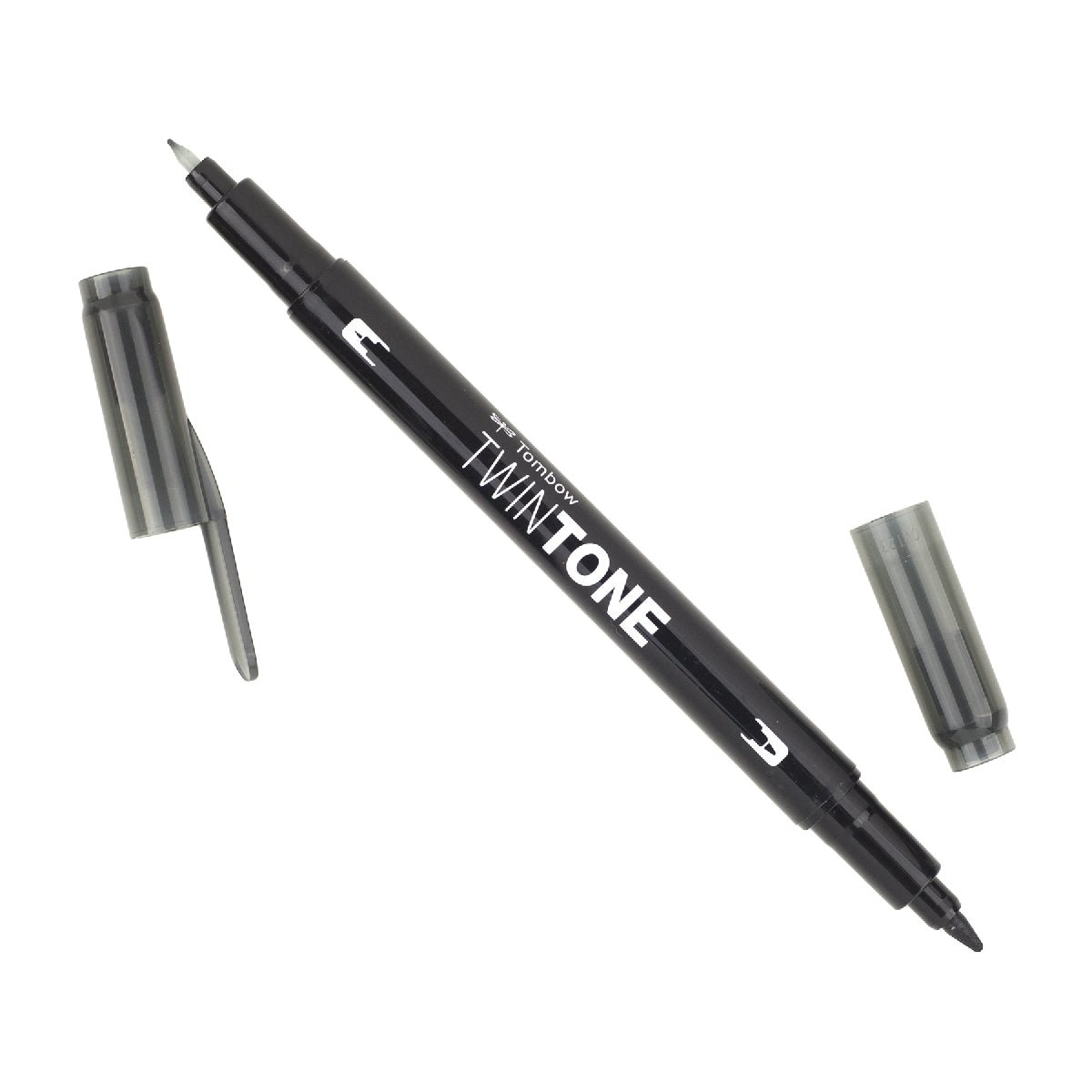 Tombow TwinTone Dual Tip Marker 33 Black - theartshop.com.au
