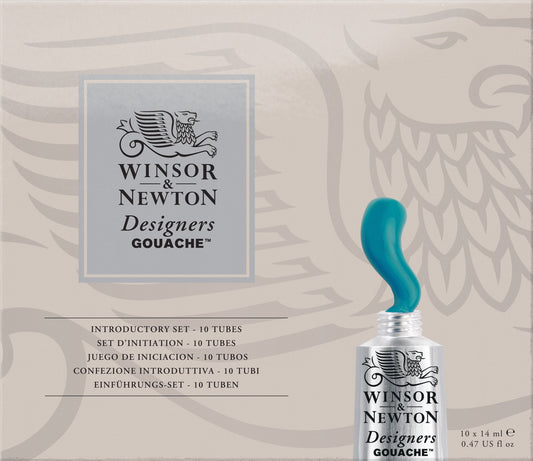 W & N Designers' Gouache Introductory Set 10 x 14ml - theartshop.com.au