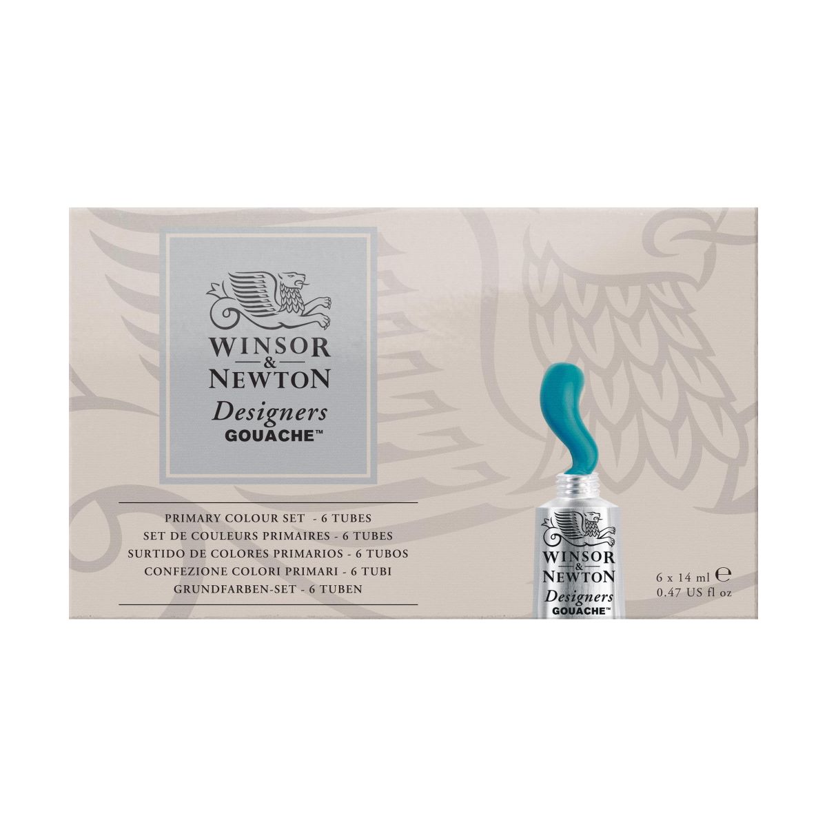 W & N Designers' Gouache Primary Set 6 x 14ml - theartshop.com.au