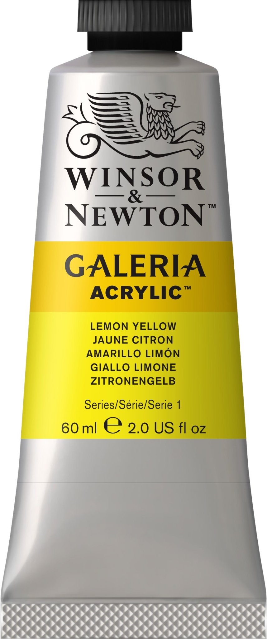 W & N Galeria Acrylic 60ml Lemon Yellow - theartshop.com.au