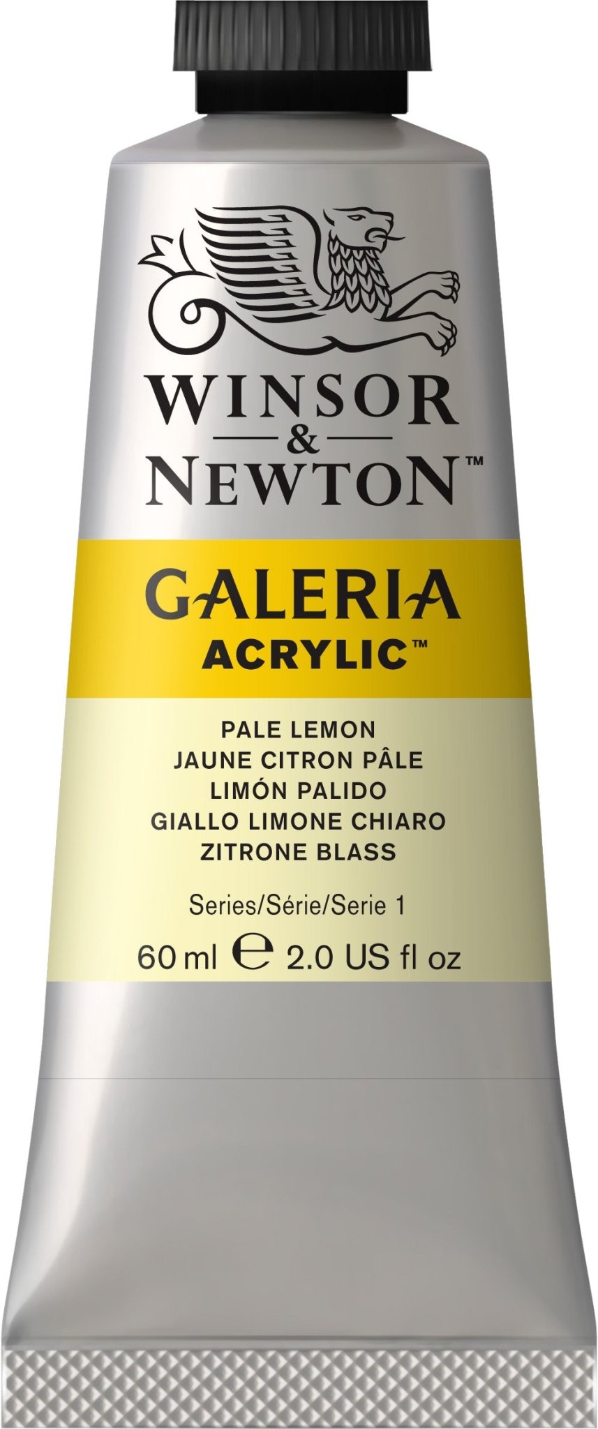 W & N Galeria Acrylic 60ml Pale Lemon - theartshop.com.au