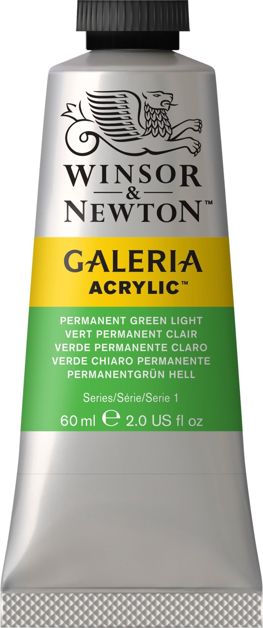 W & N Galeria Acrylic 60ml Permanent Green Light - theartshop.com.au