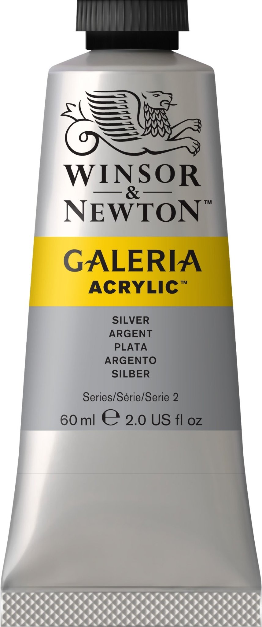 W & N Galeria Acrylic 60ml Silver - theartshop.com.au