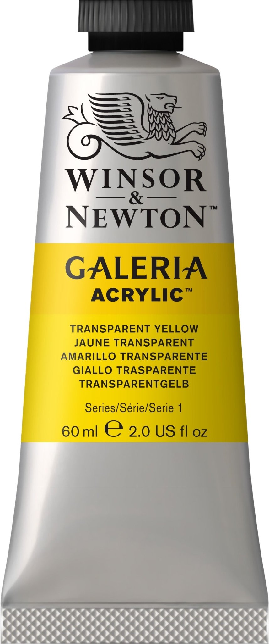 W & N Galeria Acrylic 60ml Transparent Yellow - theartshop.com.au