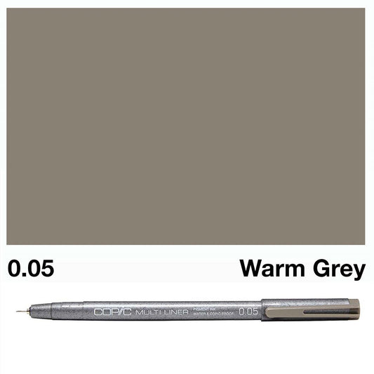 Warm Grey Copic Multi Liners 0.05mm - theartshop.com.au