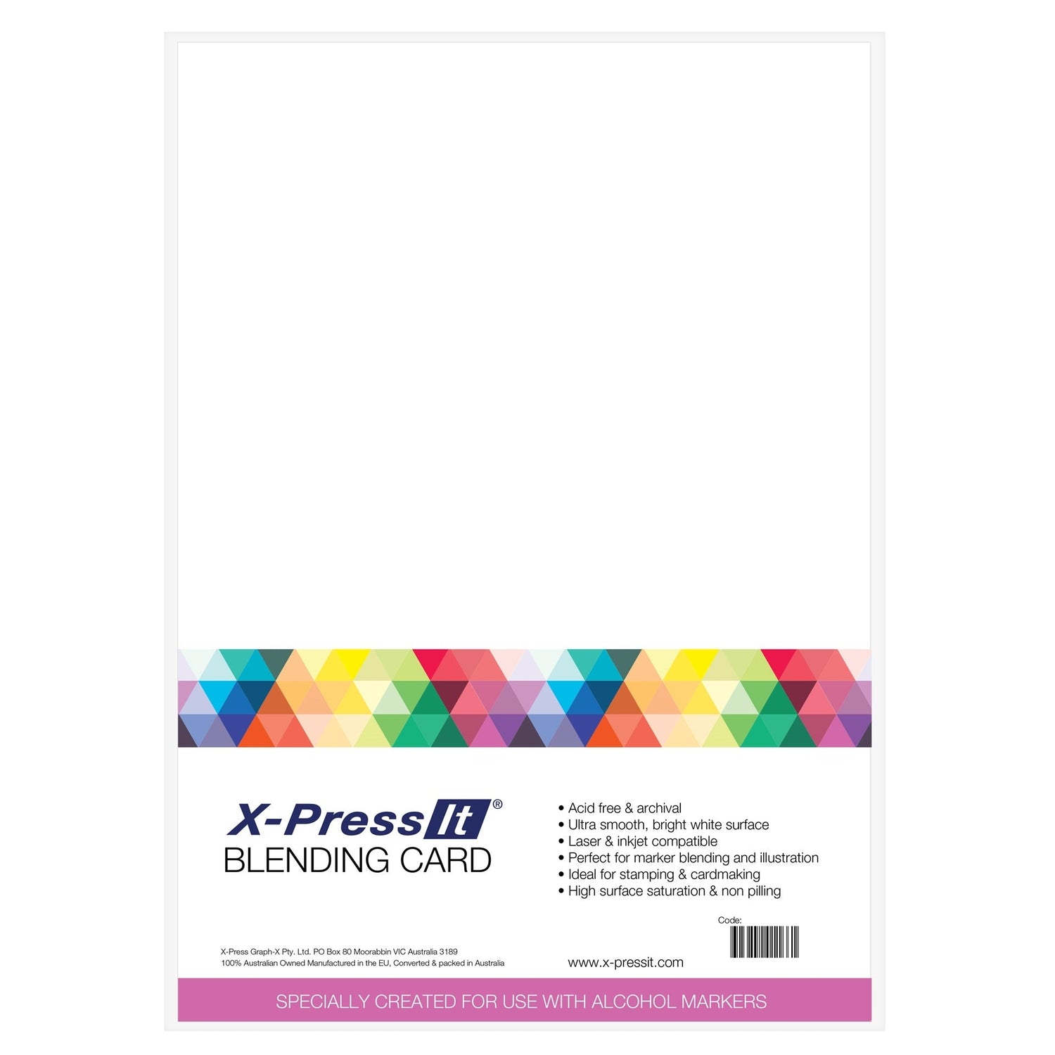 X-Press It Blending Card A1 Pkt 125 - theartshop.com.au