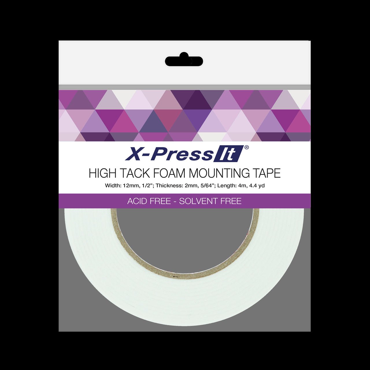 X-Press It High Tack Foam Mounting Tape 12mm x 4m - theartshop.com.au