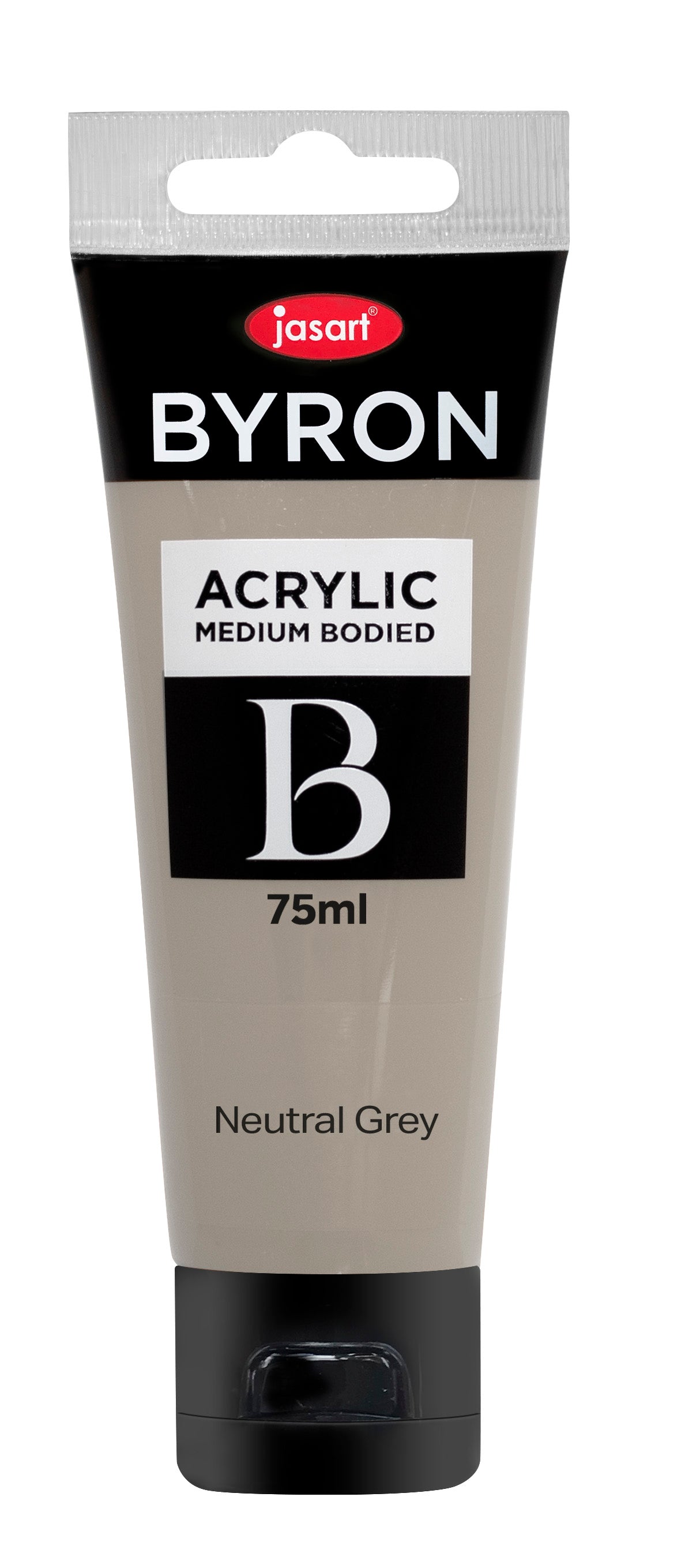 Jasart Byron Acrylic Paint 75ml Neutral Grey