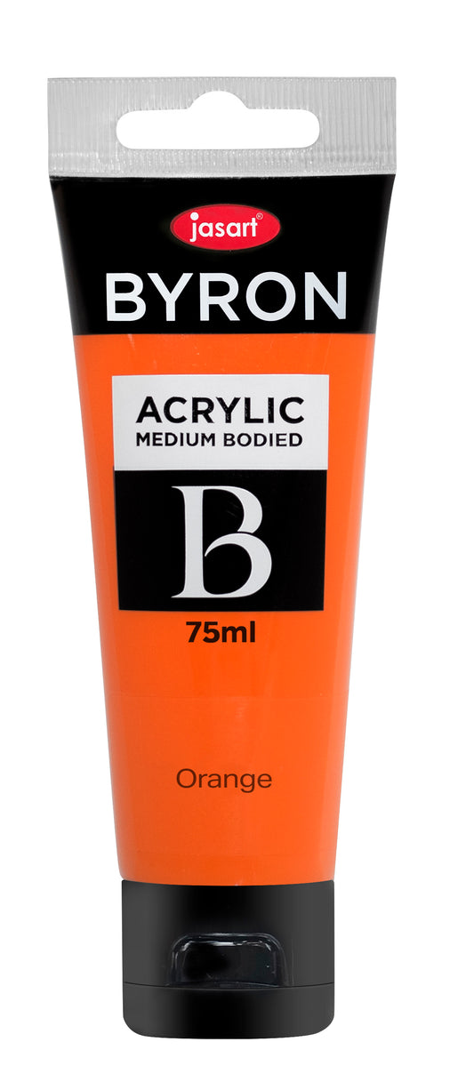 Jasart Byron Acrylic Paint 75ml Orange