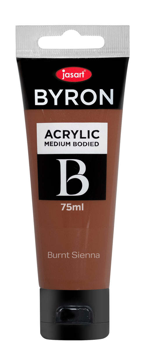 Jasart Byron Acrylic Paint 75ml Burnt Sienna