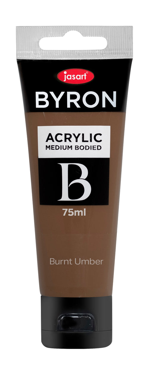 Jasart Byron Acrylic Paint 75ml Burnt Umber