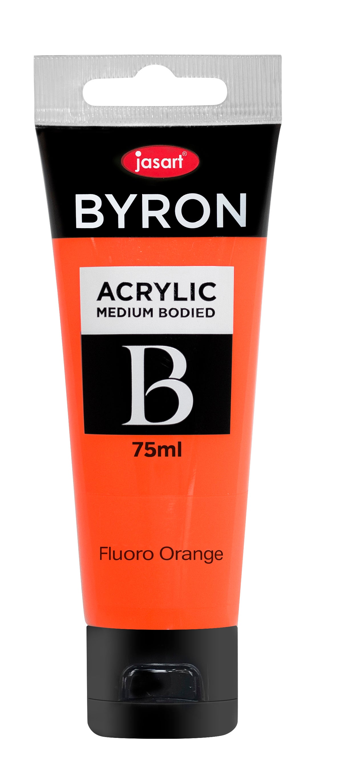 Jasart Byron Acrylic Paint 75ml Fluoro Orange