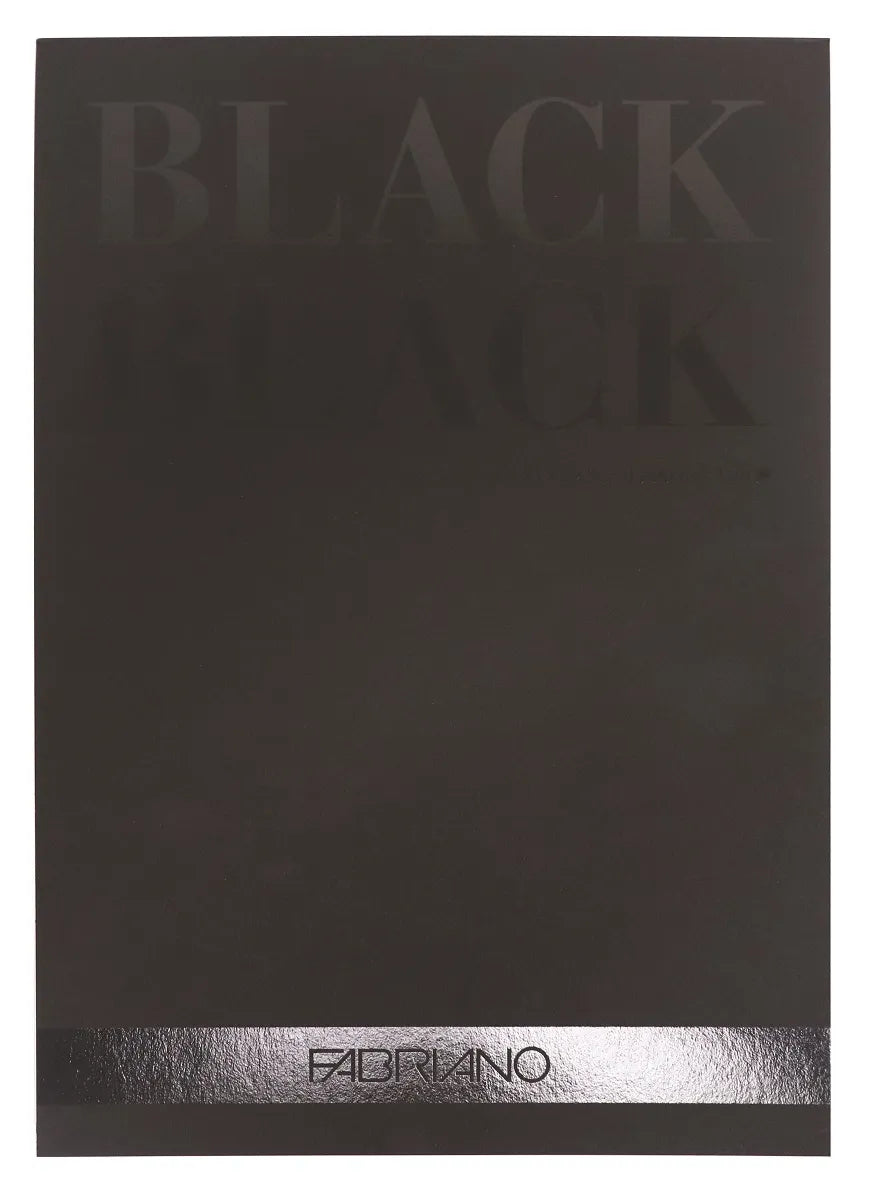 Fabriano Coloured Paper Pad 300gsm Black Black A3