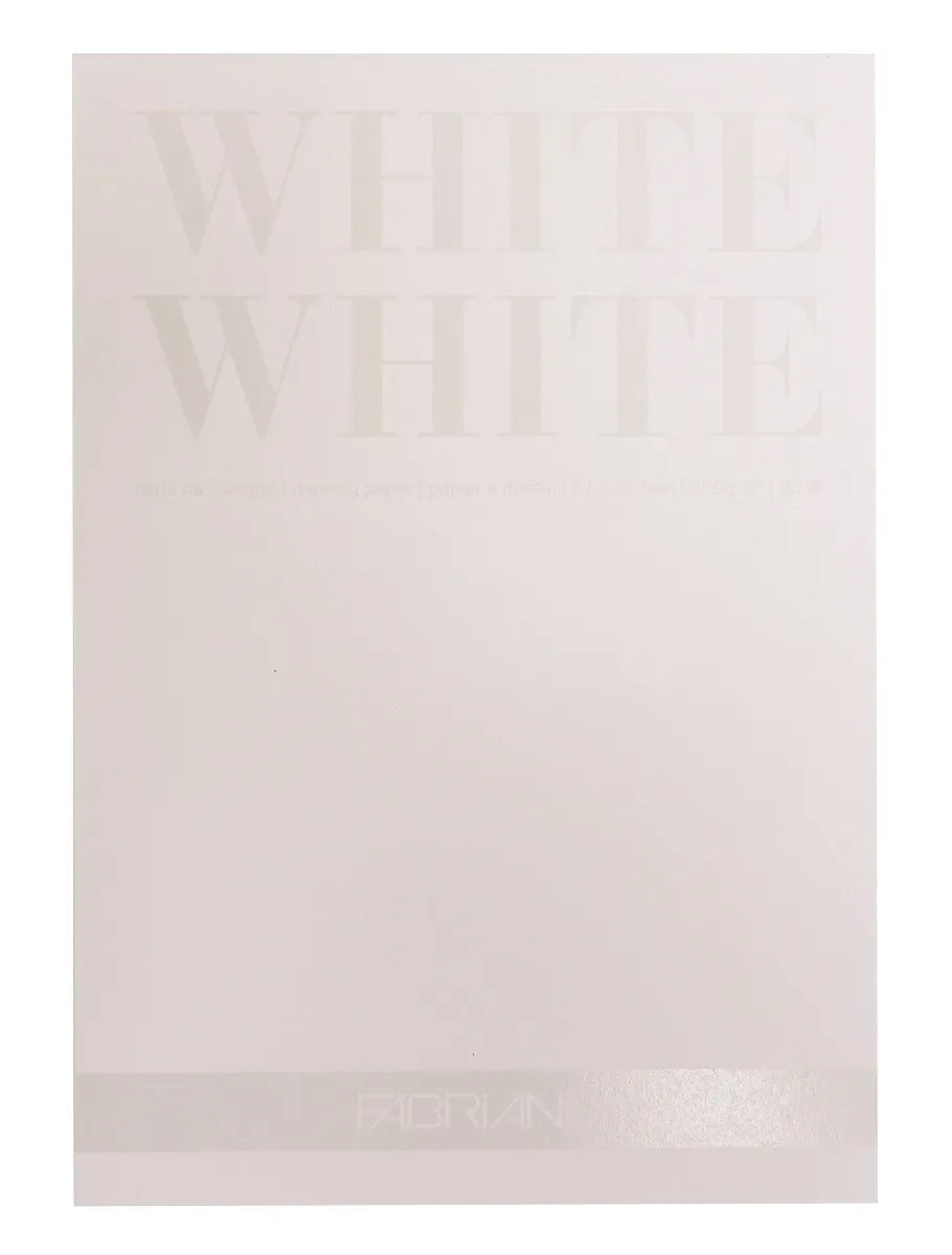 Fabriano Coloured Paper Pad 300gsm White White A4