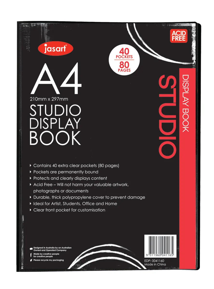 Jasart Studio Display Book A4 40 Pockets