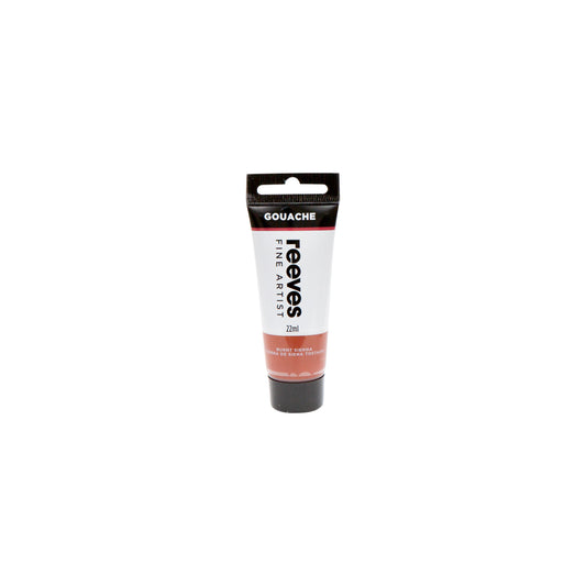 Reeves Fine Artist Gouache 22ml Burnt Sienna