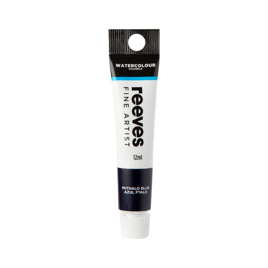 Reeves Fine Artists Watercolour 12ml Phthalo Blue