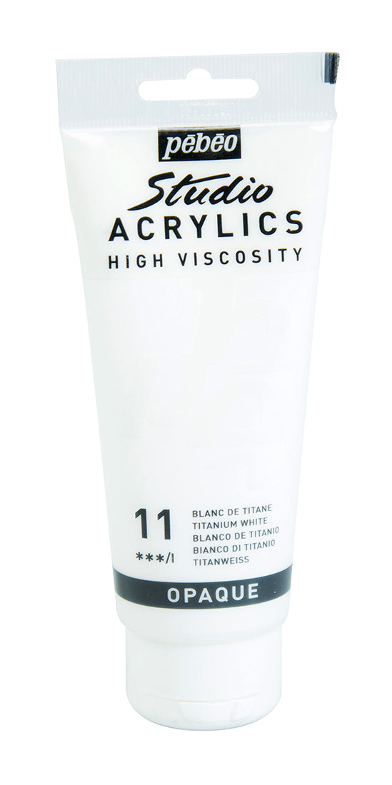 Pebeo Studio Acrylics 100ml 11 Titanium White