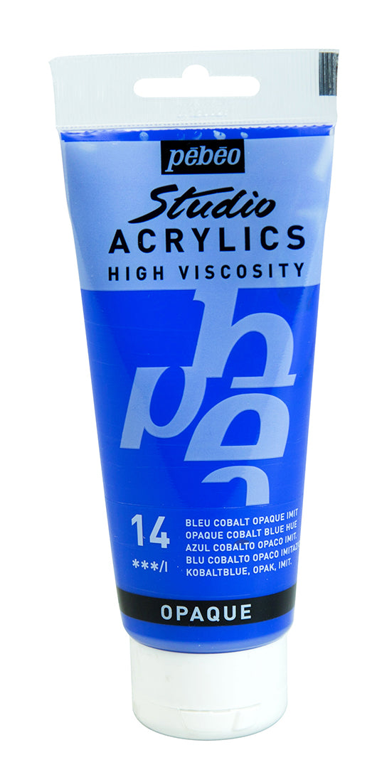 Pebeo Studio Acrylics 100ml 14 Cobalt Blue