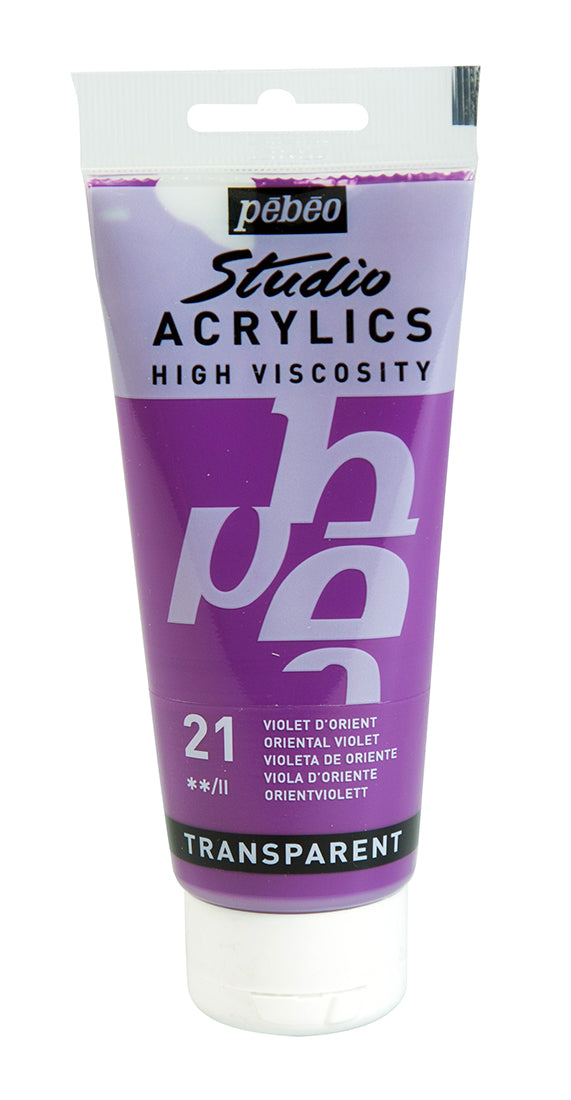 Pebeo Studio Acrylics 100ml 21 Oriental Violet