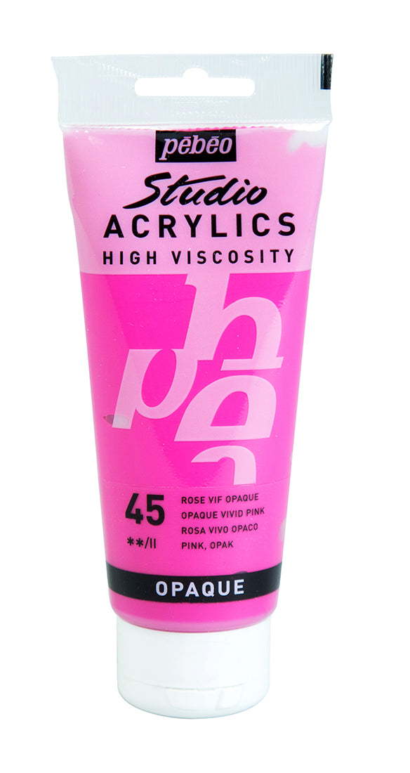 Pebeo Studio Acrylics 100ml 45 Vivid Pink