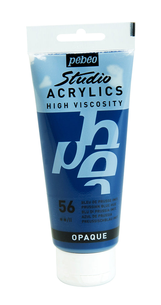 Pebeo Studio Acrylics 100ml 56 Prussian Blue