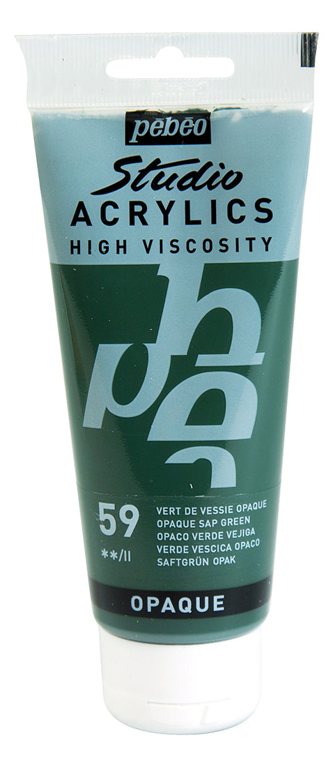 Pebeo Studio Acrylics 100ml 59 Opaque Sap Green