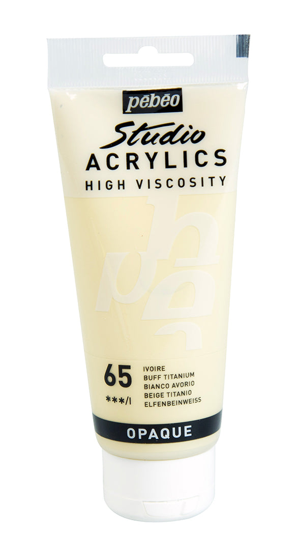 Pebeo Studio Acrylics 100ml 65 Ivory