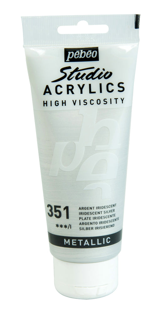 Pebeo Studio Acrylics 100ml 351 Silver