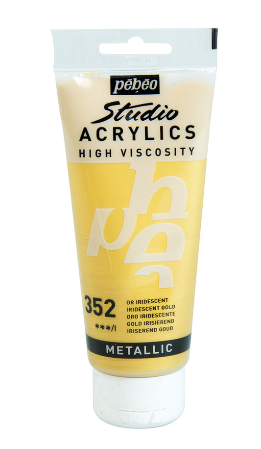 Pebeo Studio Acrylics 100ml 352 Gold