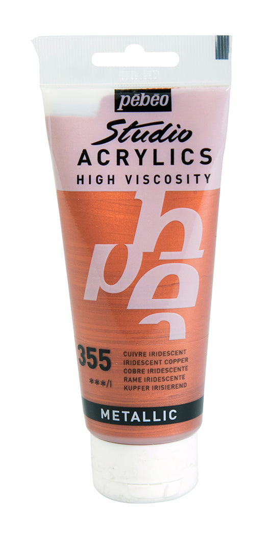 Pebeo Studio Acrylics 100ml 355 Copper