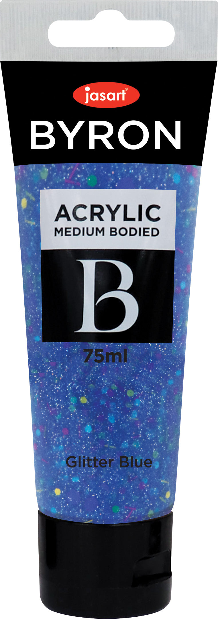 Jasart Byron Acrylic Paint 75ml Glitter Blue