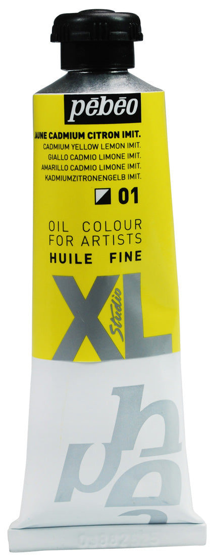 Pebeo Huile Fine Studio XL Oil 37ml Lemon Cadmium Yellow Imitation 01