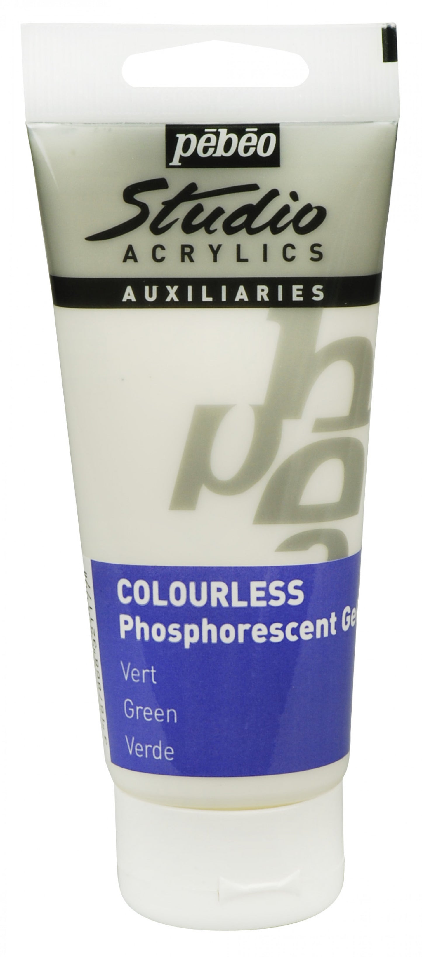 Pebeo Studio Acrylics 100ml Phosphorescent Gel Colourless