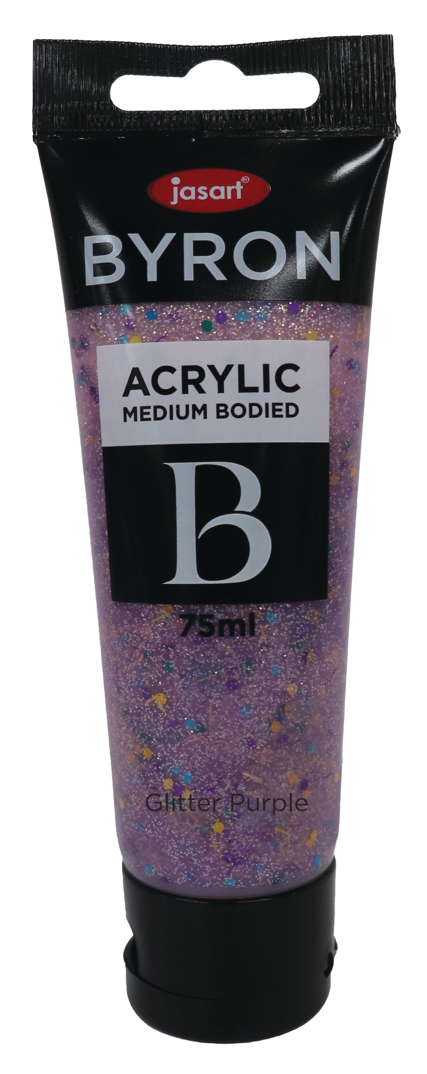 Jasart Byron Acrylic Paint 75ml Glitter Purple