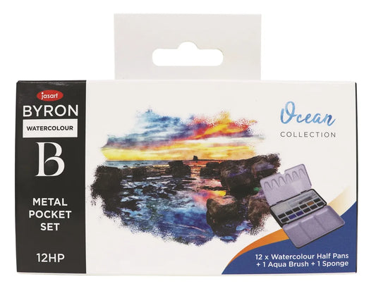 Jasart Byron Watercolour Pocket Set 12 Ocean