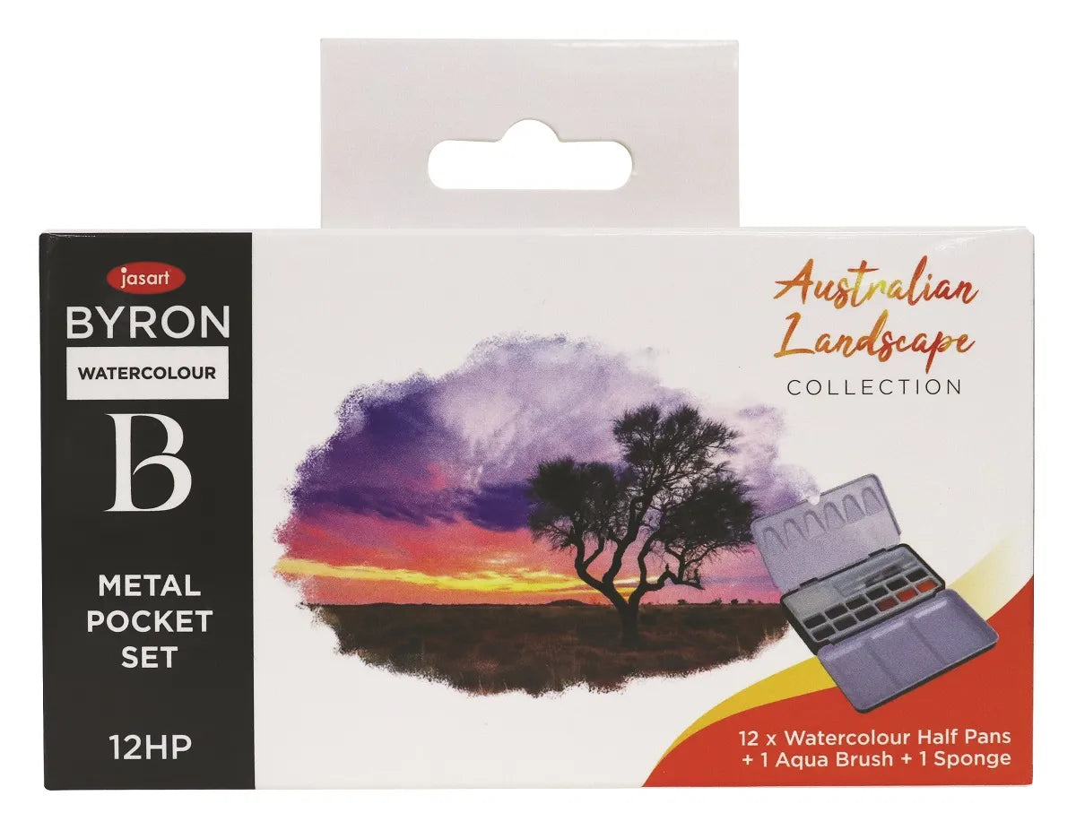 Jasart Byron Watercolour Pocket Set 12 Australian Landscape