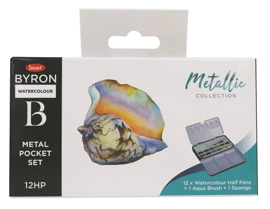 Jasart Byron Watercolour Pocket Set 12 Metallic