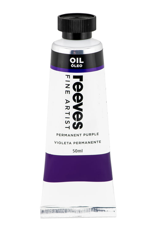 Reeves Fine Artist Oil Colour 50ml Permanent Purple