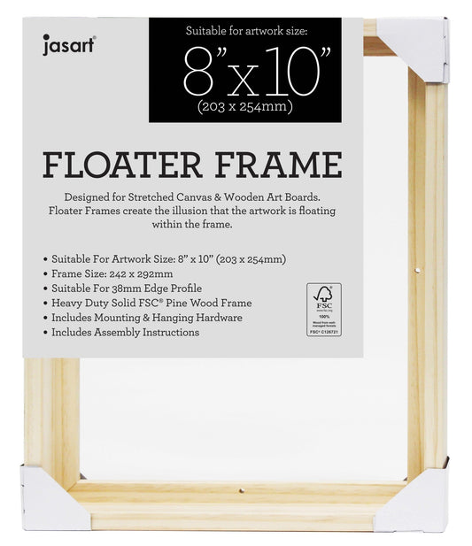 Jasart Floater Frame Thick Edge 8 x 10" Natural